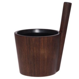 Sauna bucket Rento | Bamboo duo black