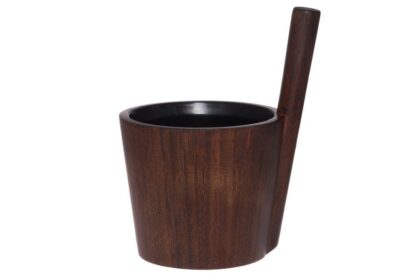 Sauna bucket Rento | Bamboo duo black