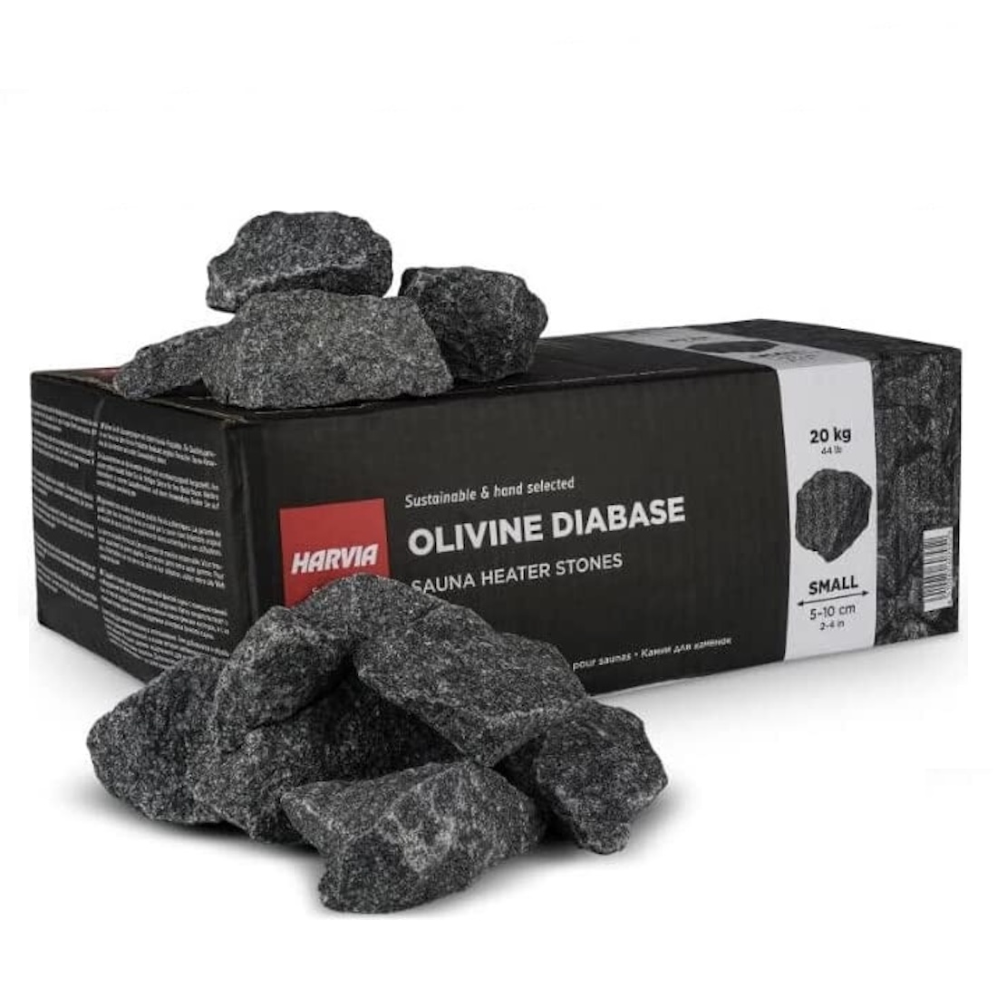 Harvia stones - 20 kg box | 2 sizes