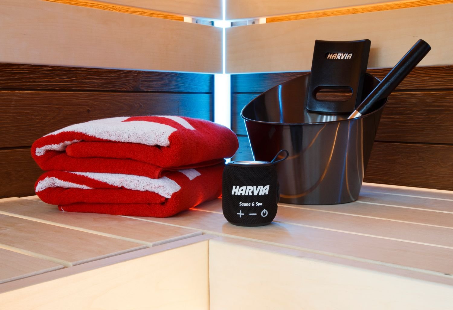 Water Resistant Sauna Speaker Harvia Black - Image 5