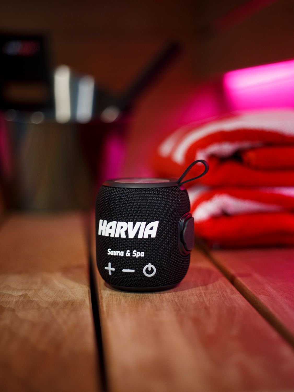 Water Resistant Sauna Speaker Harvia Black - Image 3